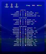 TRT'de UEFA Maçları Canlı Yayında!